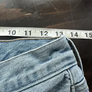 Agolde Dame high-waisted denim shorts Sz 26 Turn On Hem Cotton Preppy thumbnail 4