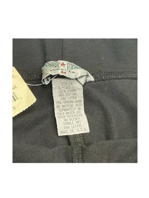 Y2K: new OG Hard Tail ✪ Stretch Fold Over Roll Down Hot Yoga Shorts ✪ Black ✪ M thumbnail 8