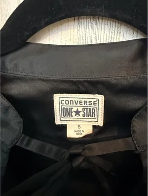 Converse One Star Women's Small Black Satin Dress thumbnail 3