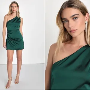 LULU's Satin Elegant Sexy Chic Prom Wedding Formal Event One Mini Dress NWOT thumbnail 2