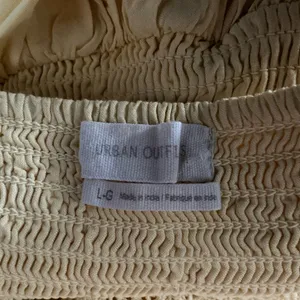 Urban outfitters yellow feminine tank top thumbnail 3
