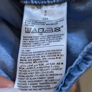 Old Navy Denim Sleeveless DressOld Navy Denim Women Dress Jeans Blue Sleeveless thumbnail 2