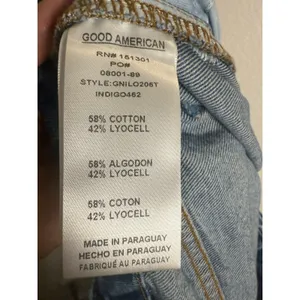 Good American Good 90's Loose Jean Distressed Indigo Size 16 thumbnail 13