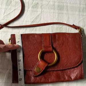 Frye Ring Elegant Brown Leather Crossbody Bag thumbnail 4