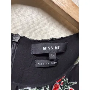Miss Me Floral Velvet Burnout Mini Dress‎ Sz S Y2K Whimsigoth Fairy Grunge thumbnail 4