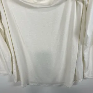 Womens Abercrombie & Fitch‎ White Viscose Long Sleeve Sweater Top Size Large thumbnail 4