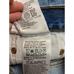 Levi's 501 Mid Thigh‎ Distressed Denim Shorts 26 thumbnail 4
