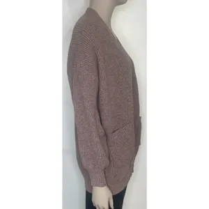 Open Front Ribbed Knit Cardigan thumbnail 3