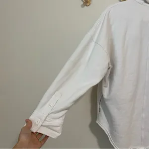 Aerie White Button Front Shacket size Medium thumbnail 7