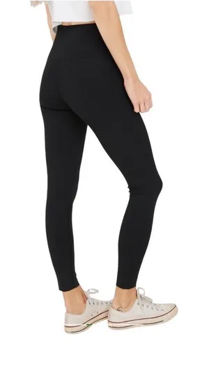 Aerie Chill Play Move High Waisted Leggings with Pockets Black Small Petite thumbnail 1