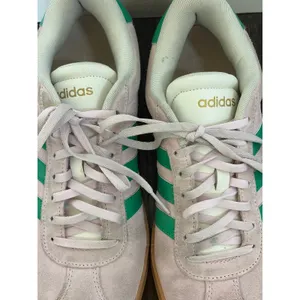 Adidas VL Court Bold Pink Green Platform Sneakers Suede Womens 9 thumbnail 4