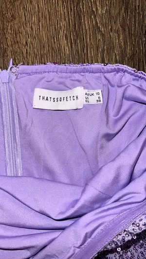 Purple mini dress  thumbnail 3