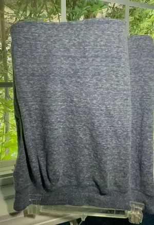 Green Tea Women's Heathered Blue Athletic Skort with Zip Pocket thumbnail 4