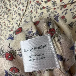 Roller Rabbit Floral Long Sleeve Blouse Size Small thumbnail 4