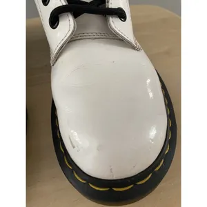 Dr Martens Boots Smooth White Patent Leather Pascal Womens 6 AirWair Docs 1460 thumbnail 4