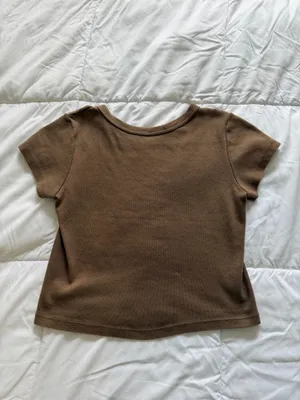Brandy Melville Brown Crop Top thumbnail 5