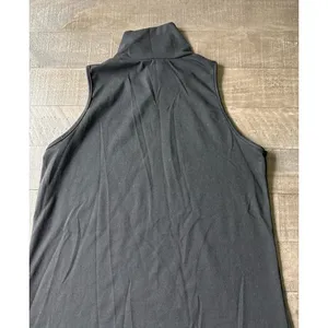 Women's Black‎ sleeveless mock-neck shift dress Size Large thumbnail 6