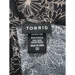 TORRID Size 00 Tiered Babydoll‎ Spaghetti Strap Tank Top Rayon Beach Vacation thumbnail 3