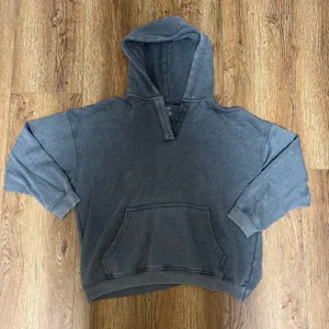 Aerie Charcoal Grey Pullover Hoodie‎ Womens S Oversized Faded Relaxed Sweatshirt thumbnail 1