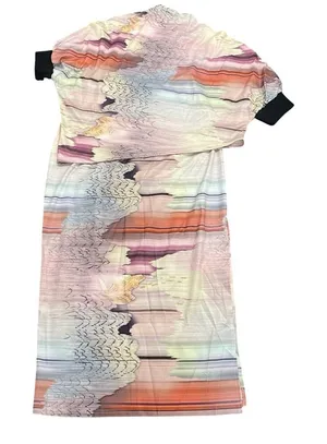 Off The Shoulder Top and Midi Skirt in Abstract Multi, Size XL​ thumbnail 1
