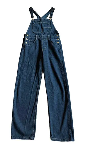 We The Free Navy Blue Cotton Overalls Pants Classic Layering Size XS Women's thumbnail 1