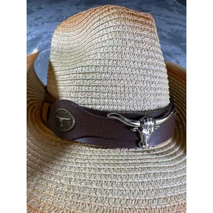 Lucky 7 USA Straw Cowboy Hat Longhorn Western Cowgirl One Size thumbnail 3