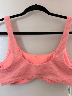 PINK Victoria's Secret Coral Tank Bralette thumbnail 3