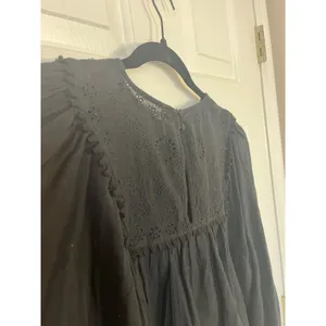 Free People Valencia Embroidered Eyelet Balloon Sleeve Blouse Women's sz. XS thumbnail 8
