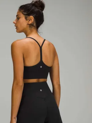 Lululemon Flow Y longline sports bra black Nulu - 4 thumbnail 4