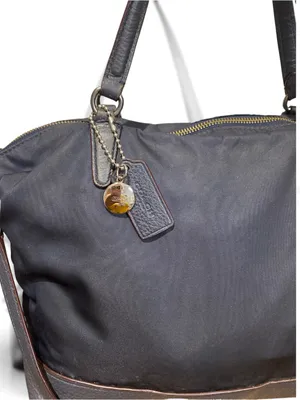 Coach Blake Nylon and leather carryall gunmetal thumbnail 5