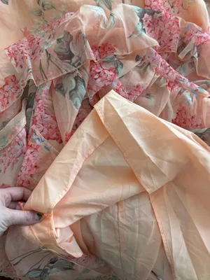 Petal & Pup Peach Floral Tiered Ruffle Maxi Dress thumbnail 6