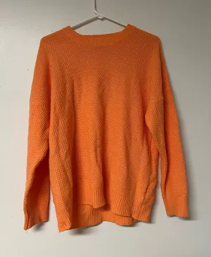 Zenana Orange Sweater Medium   thumbnail 1