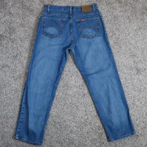 Vintage Polo Jeans‎ Co Ralph Lauren Saturday Jean Womens 8x29 Blue Straight Leg thumbnail 2