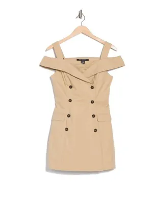 NWT $158 French Connection Women's Light Weight Trench Mini Dress SZ-4 thumbnail 8