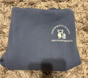 Fisherman’s Supply Blue Hoodie Size M thumbnail 1