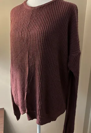 Brandy Melville Plum Knit Sweater thumbnail 1