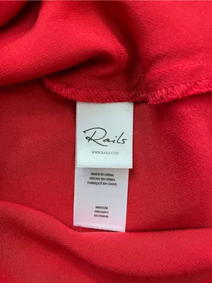 NWT Rails Alessandra Scarlet Red Satin Cowl Neck Ruched Mini Dress Sz M🧡🎀 thumbnail 12