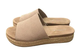 Madden Girl Tan Espadrille Slides thumbnail 2