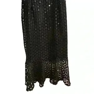 Lulus Women's XL Black Crochet‎ Sleeveless V-Neck Midi Dress-NWT thumbnail 12