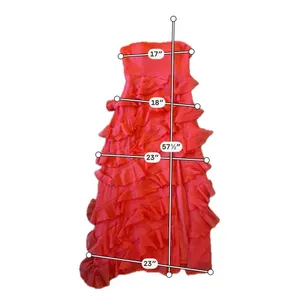 Hutch Lou ruffled tiered square neck halter midi dress thumbnail 8