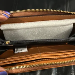U.S. Polo Assn. Brown Wallet with Gold Logo thumbnail 4