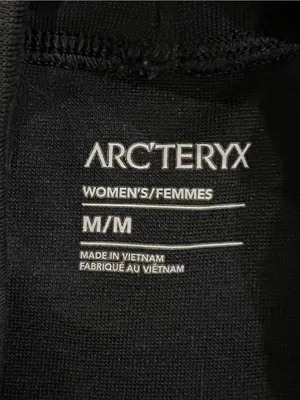 Arc'Teryx Black Heather Lumin Mock Neck Top Size Medium thumbnail 8