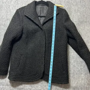 Vintage ILGWU Black Boucle Wool Jacket‎ Union Made Textured Blazer Coat thumbnail 3