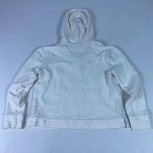 Lauren Ralph Lauren‎ Hoodie Womens Small White Henley Pullover Pocket Logo Knit thumbnail 9