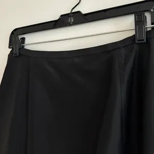 Vintage 90s Cache Black Satin Train Maxi Skirt Formal Prom Whimsigoth Goth 10 thumbnail 8