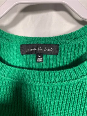 Jacquie The Label Womens Green Sweater Dress Tunic Medium thumbnail 2