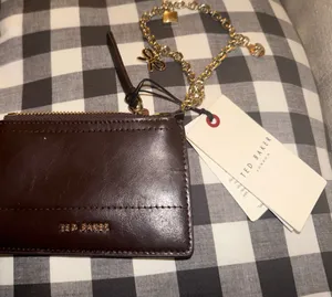 Ted Baker Lucky Leather Wallet Brown Card Wallet NWB thumbnail 4