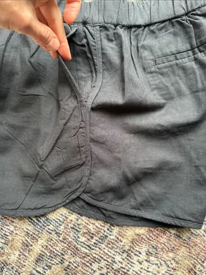 Madewell Pull On Shorts in almost black thumbnail 6