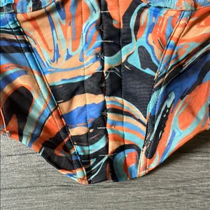 White Fox Boutique Orange and Blue Bustier thumbnail 5