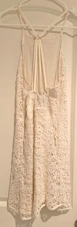Kendall + Kylie White Lace dress thumbnail 4